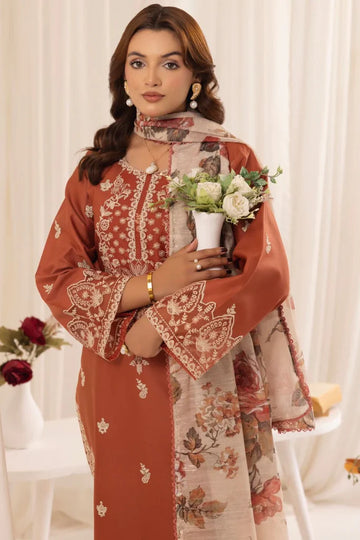 Summer COLLECTION Lawn Embroidered with Chiffon Printed Dupatta zab932